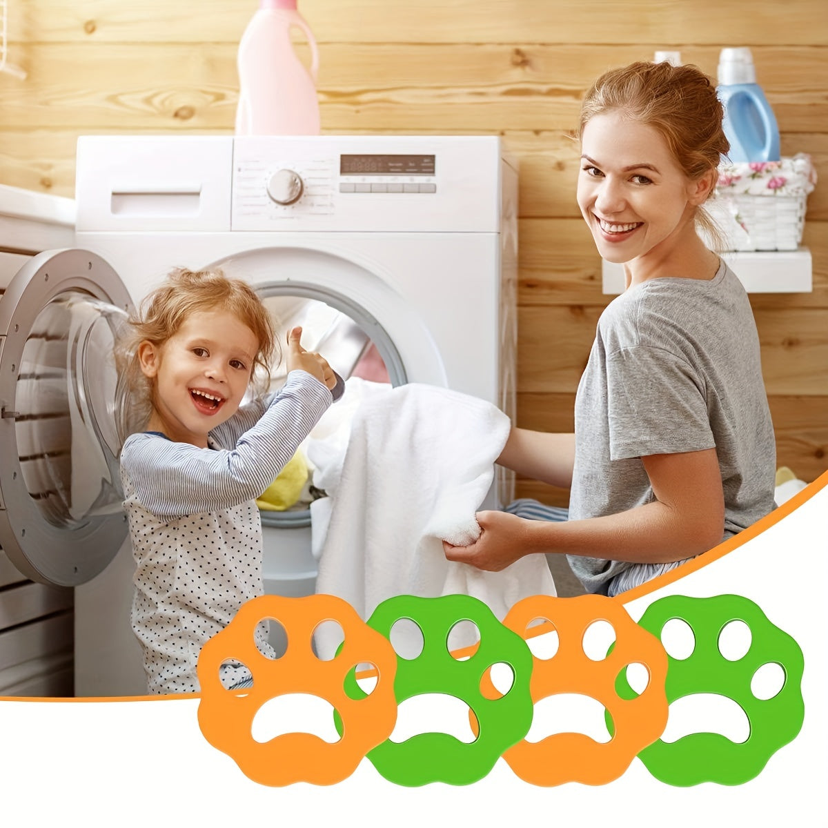 2er-/Tierhaarentferner Für Wäsche, Waschmaschinen