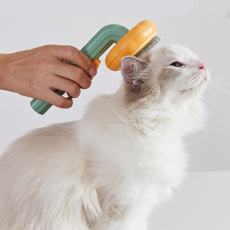 Katzenbürste / Hundebürste nur mit Einem-Klick-Haarentfernen